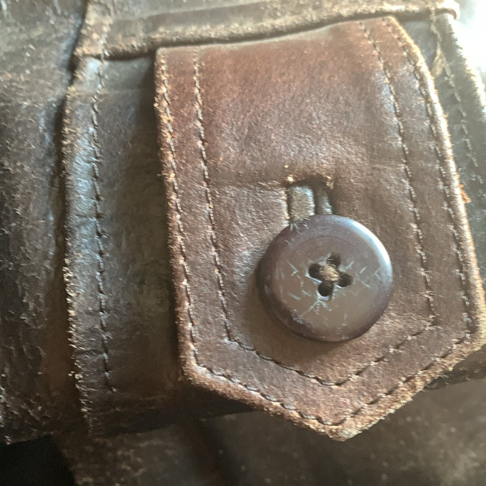 Thinsulate GENUINE LEATHER heavy jacket fully lined vintage 80’s - Picture 7 of 16